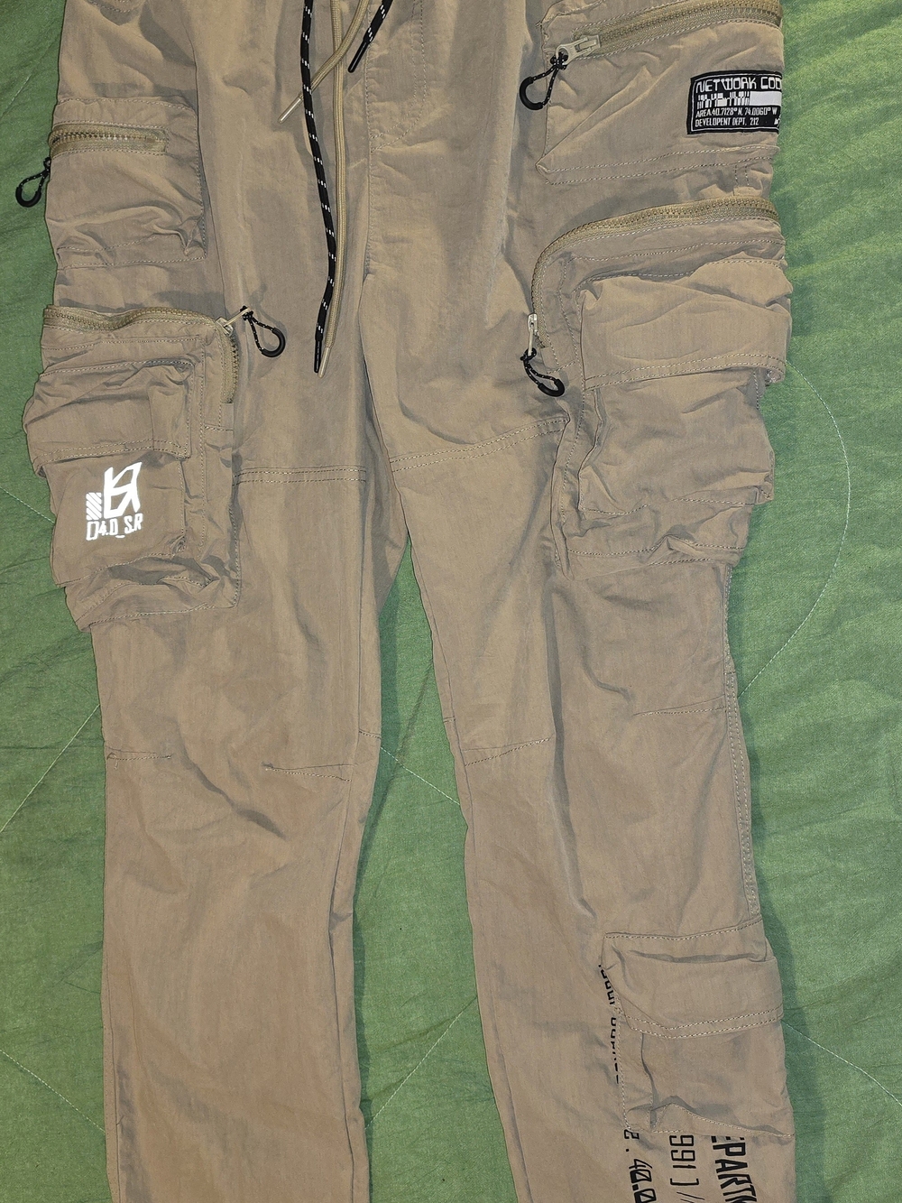 Men's Cargo Utility Pants in Khaki with Multi-Pocket Design